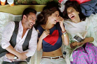 Deepika and Saif loosen up